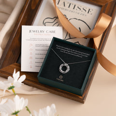 7th Anniversary Gifts For Her - 7 Years Anniversary Silver Necklace