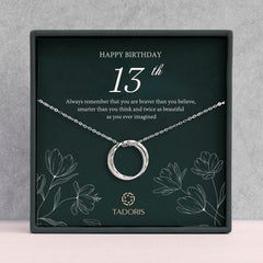 13th Birthday Necklace - Birthday Gifts For Daughter From Mother