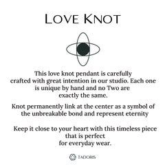 100th Birthday Love Knot Necklace