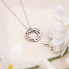 Together Since 2017 - 5 Years Anniversary Gifts For Her - 5th Anniversary Gift - Silver Necklace