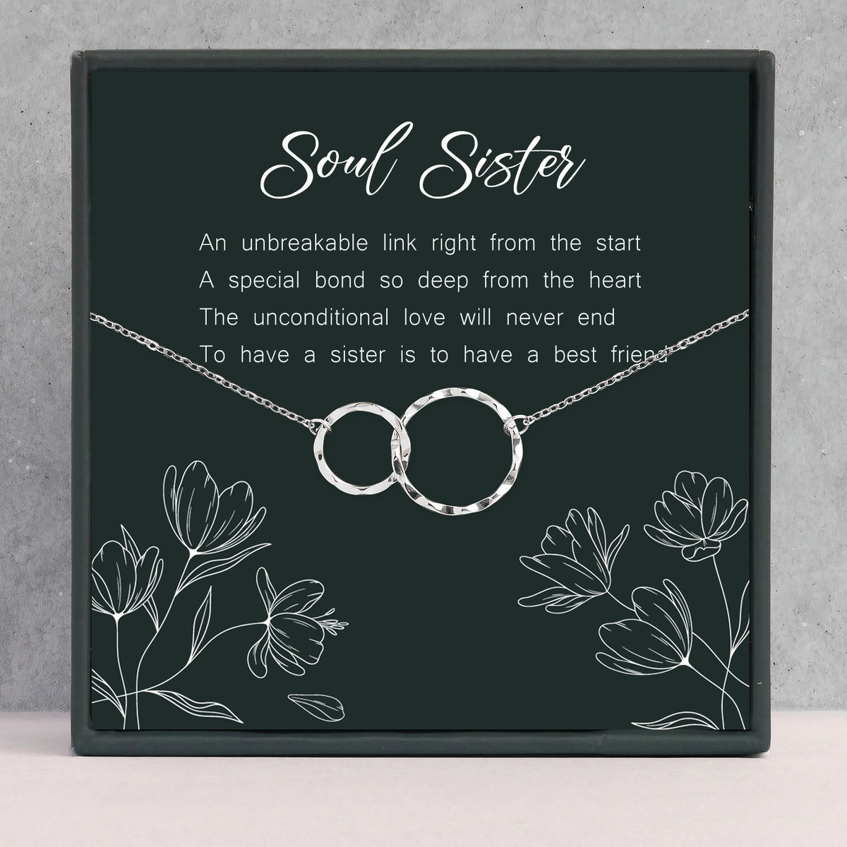 Soul Sister Silver Necklace - Gifts For Sisters